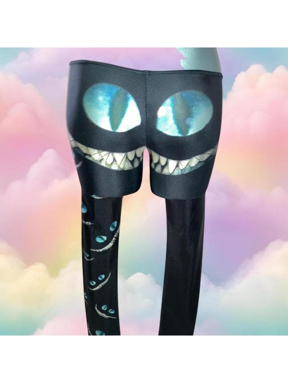 Cheshire cat face butt leggings #aliceinwonderland #leggings #gaming